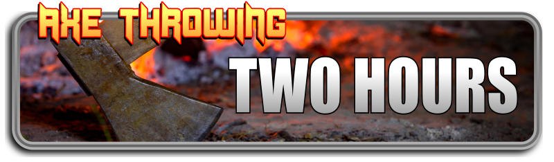 click to book two hour axe throwing session